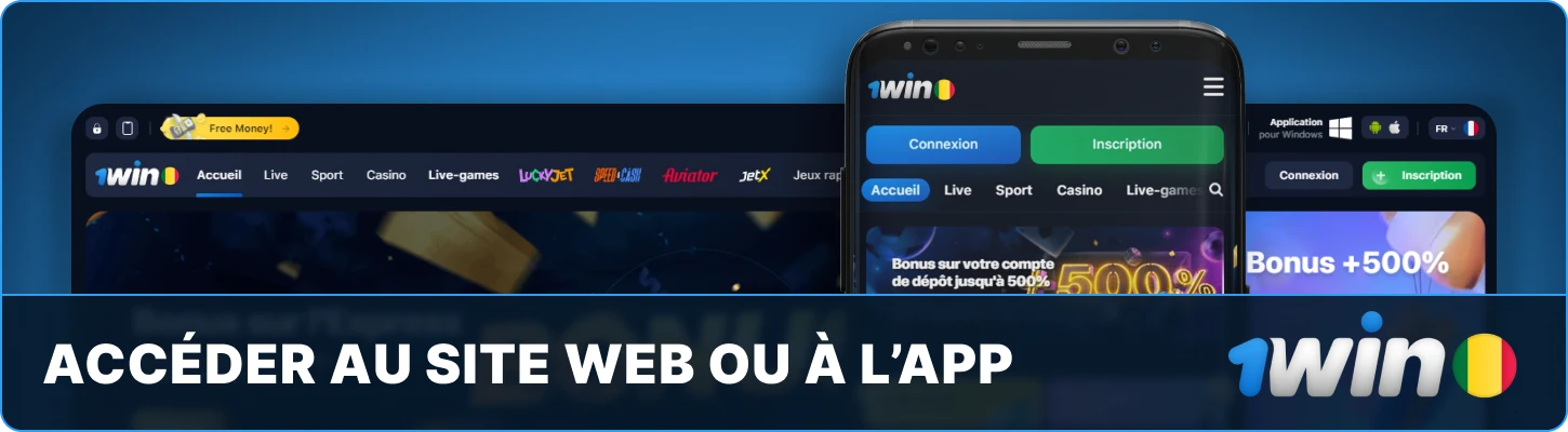 Accéder au site web ou à l’app 1win Mali