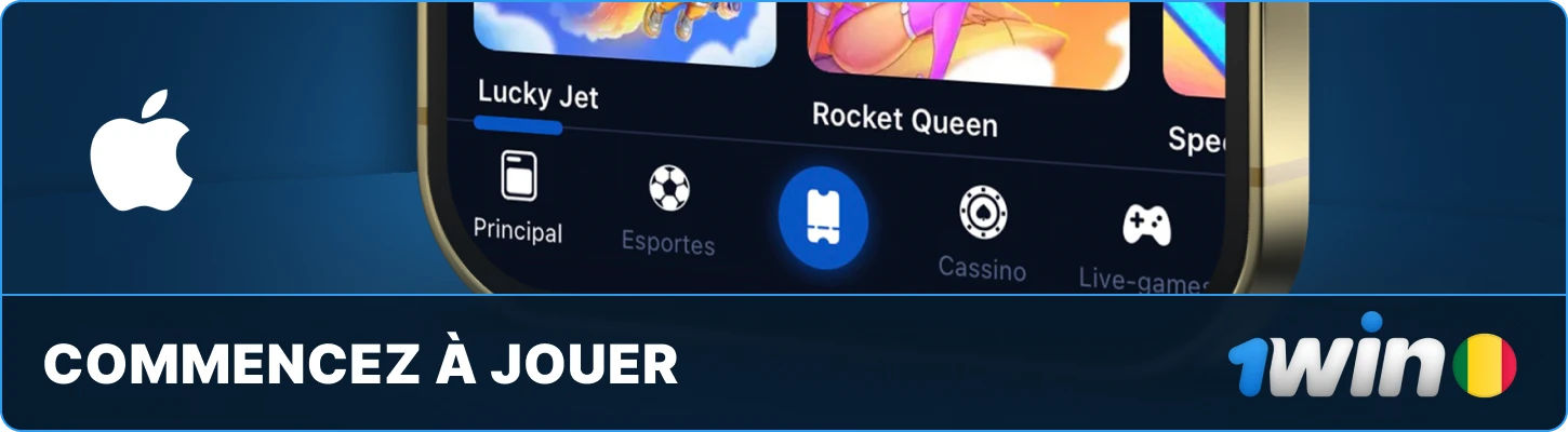 Commencer à jouer sur l'appli 1win