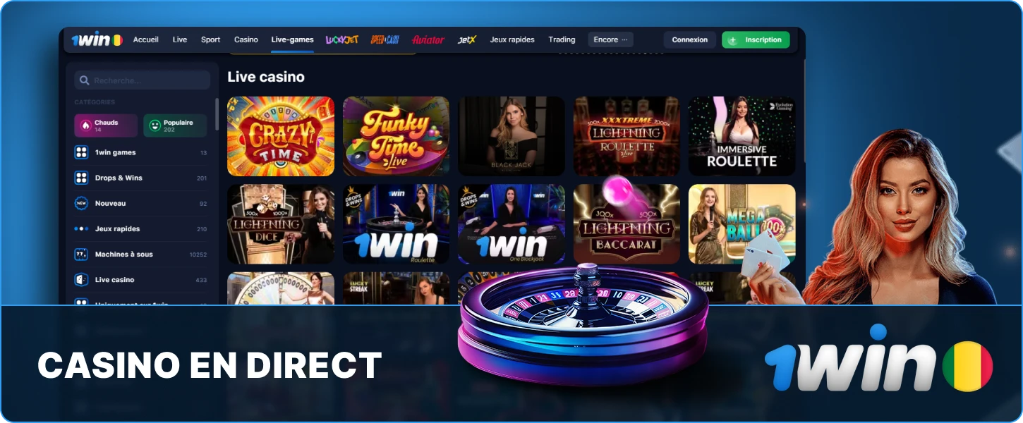 1win Mali Live Casino